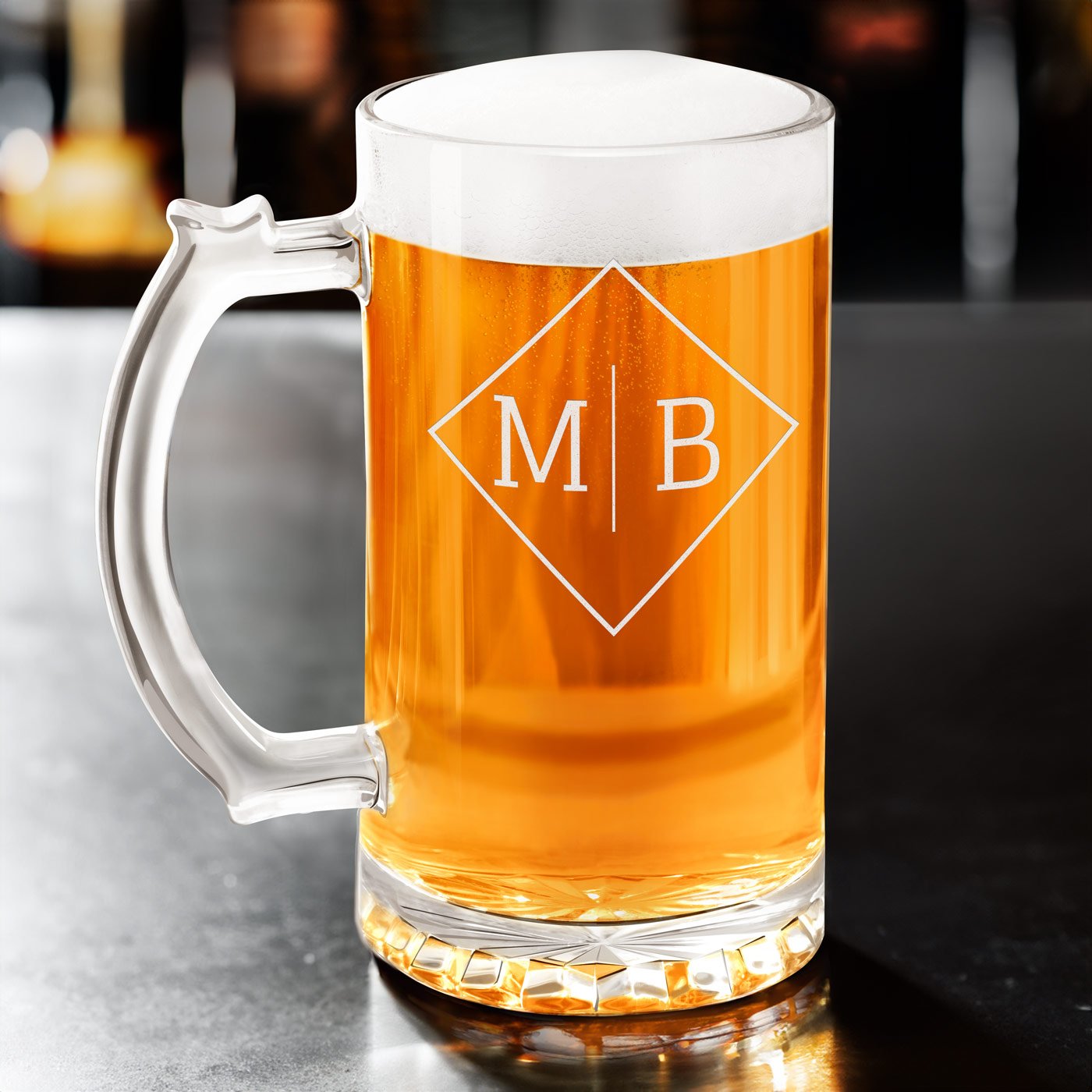 Verre à bière avec personnalisation pour l'anniversaire d'un connaisseur de bière