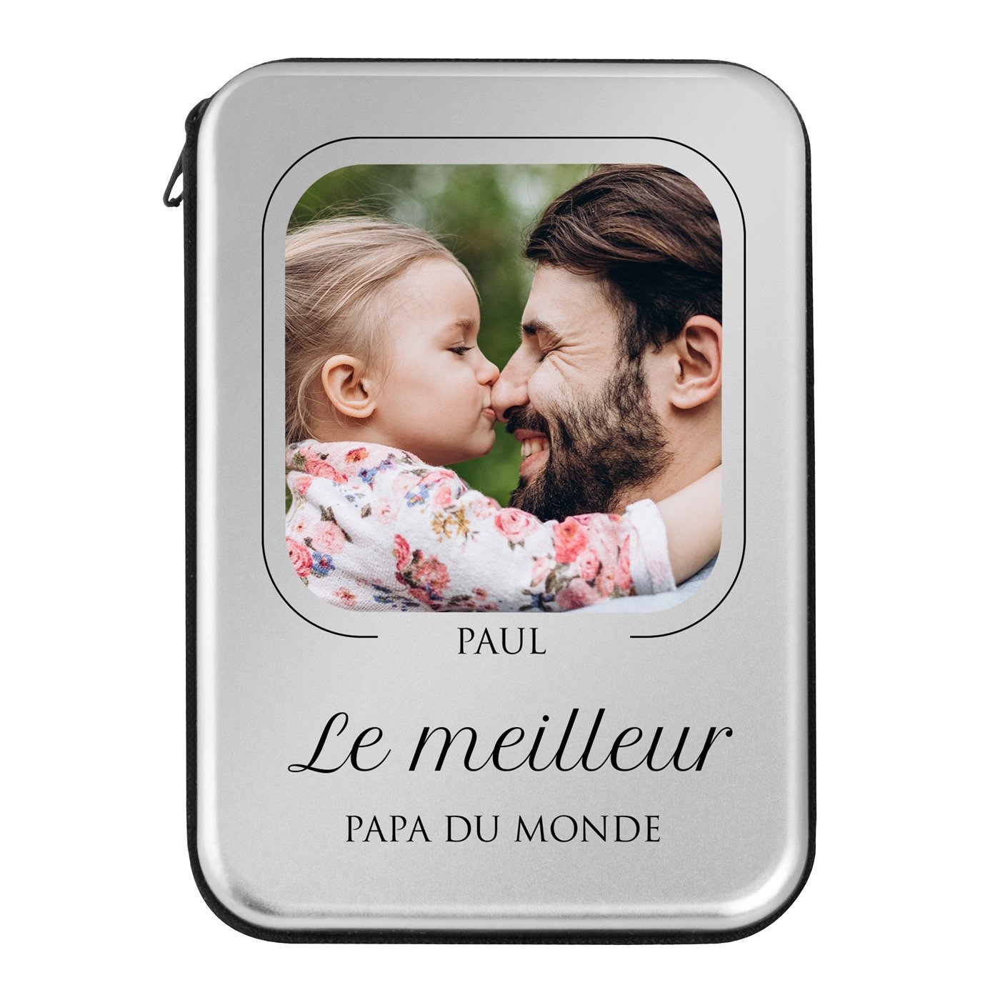 Boîte à outils personnalisée avec photo pour la fête des pères
