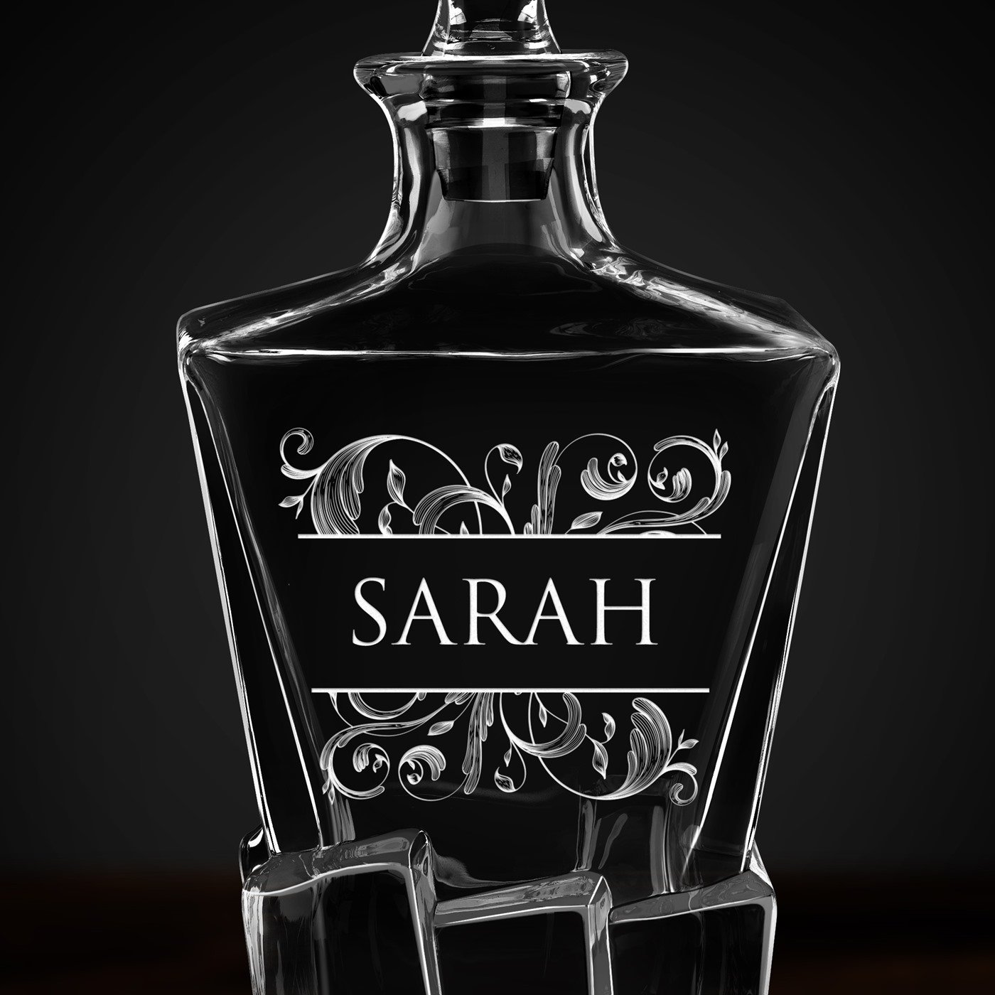 Carafe à whisky Ice Blink avec gravure pour femme
