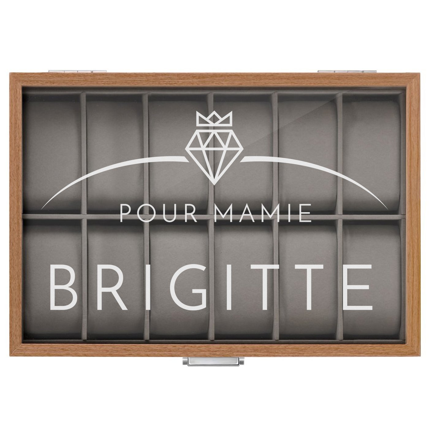 Boîte à montres gravée pour grand-mère pour son anniversaire