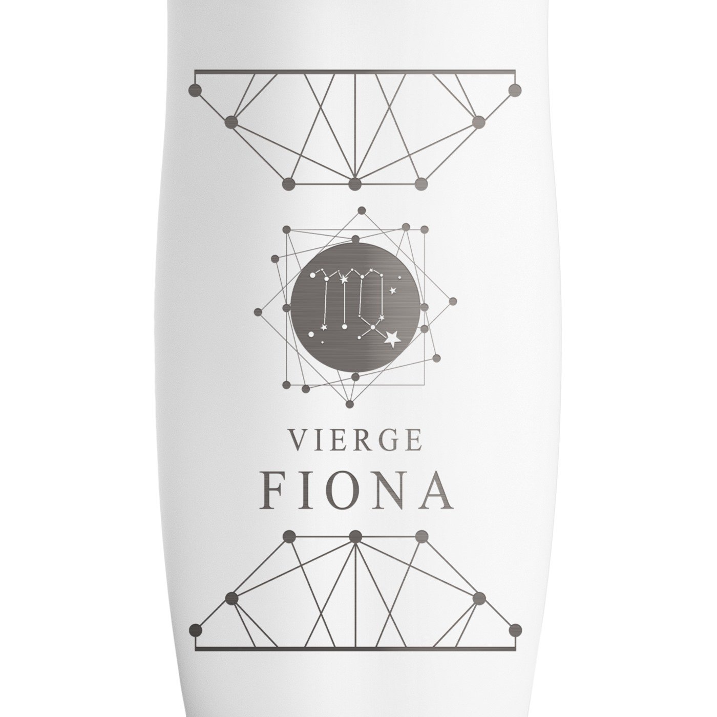 Mug Isotherme blanc personnalisé avec fermeture Quick-Press pour femme avec signe du zodiaque 