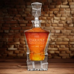 Carafe à whisky Ice Blink avec gravure pour anniversaire pour frère