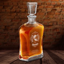Carafe à whisky avec gravure pour frère