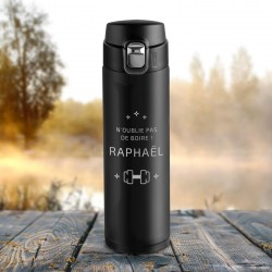 Mug thermos avec gravure pour un sportif