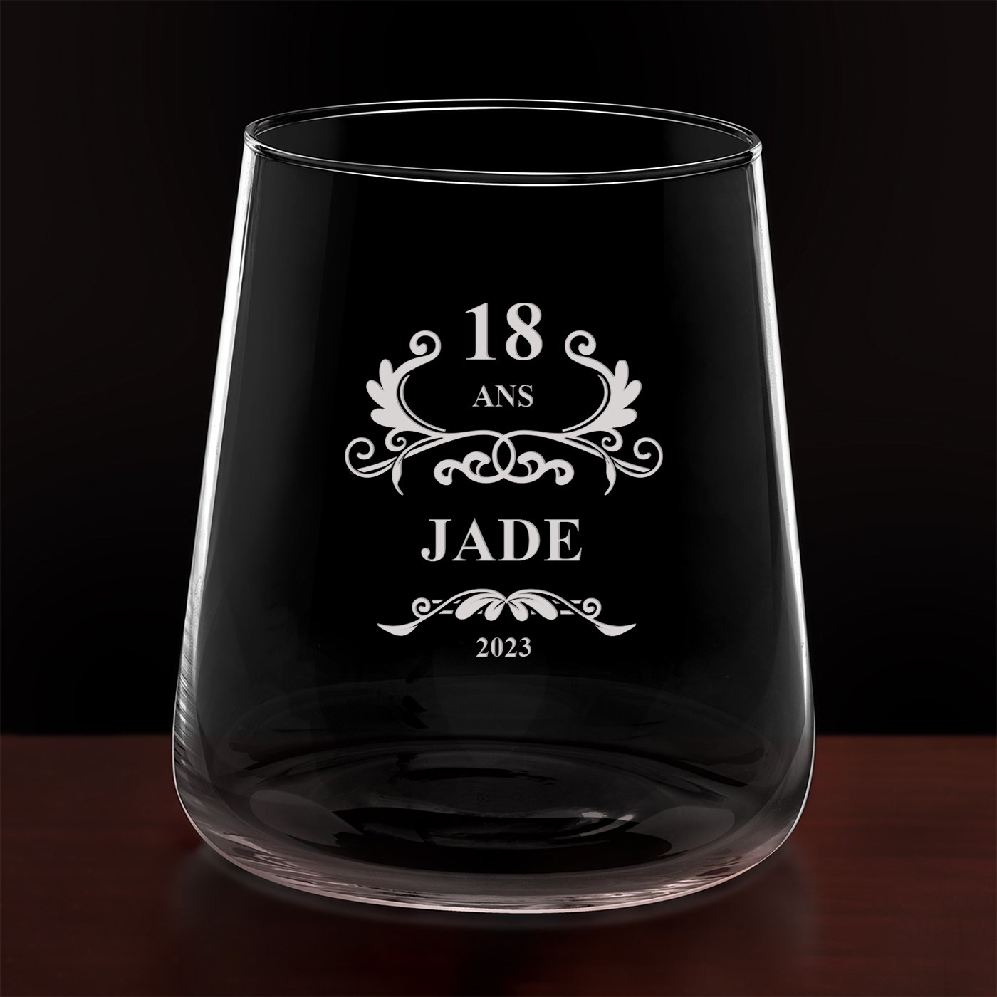 Set de 6 verres avec gravure pour une copine pour ses 18 ans