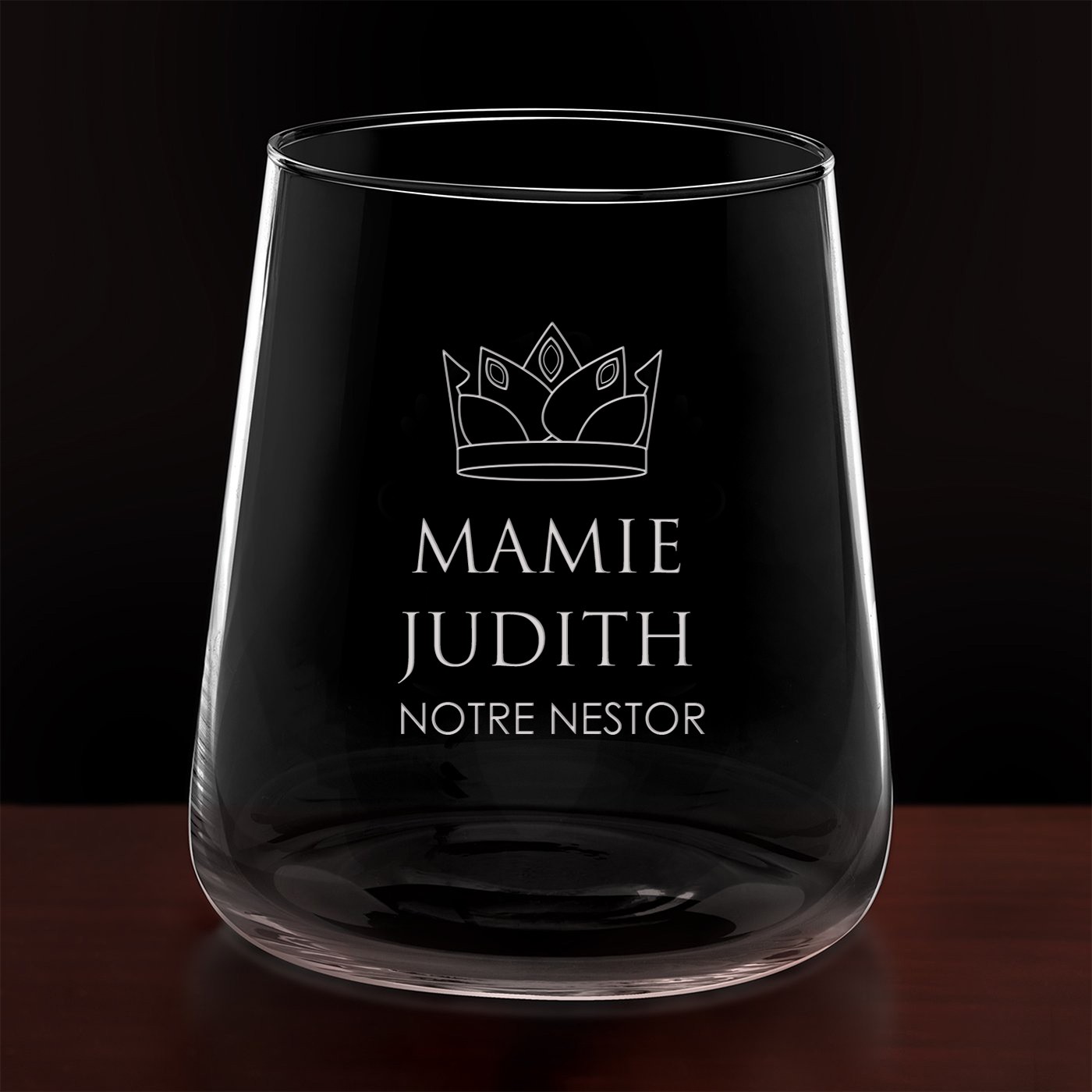 Set de 6 verres avec gravure pour l'anniversaire d'une mamie