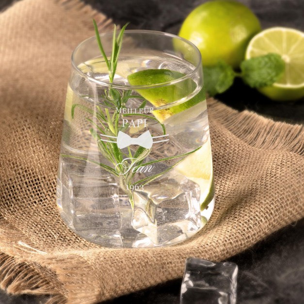 Set de 6 verres personnalisés pour l'anniversaire d'un papy