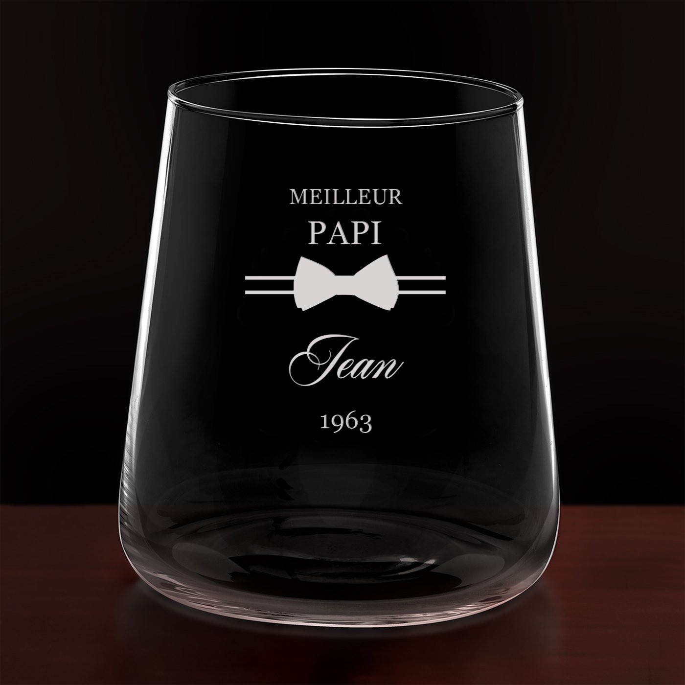 Set de 6 verres personnalisés pour l'anniversaire d'un papy