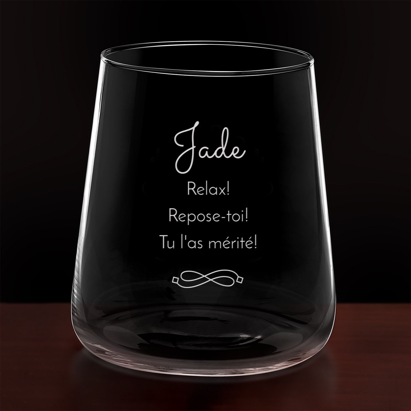 Set de 6 verres avec gravure pour l'anniversaire d'une amie