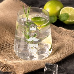 Set de 6 verres personnalisés pour la fête des pères