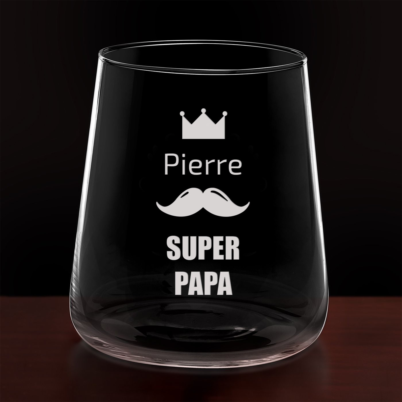 Set de 6 verres personnalisés pour la fête des pères