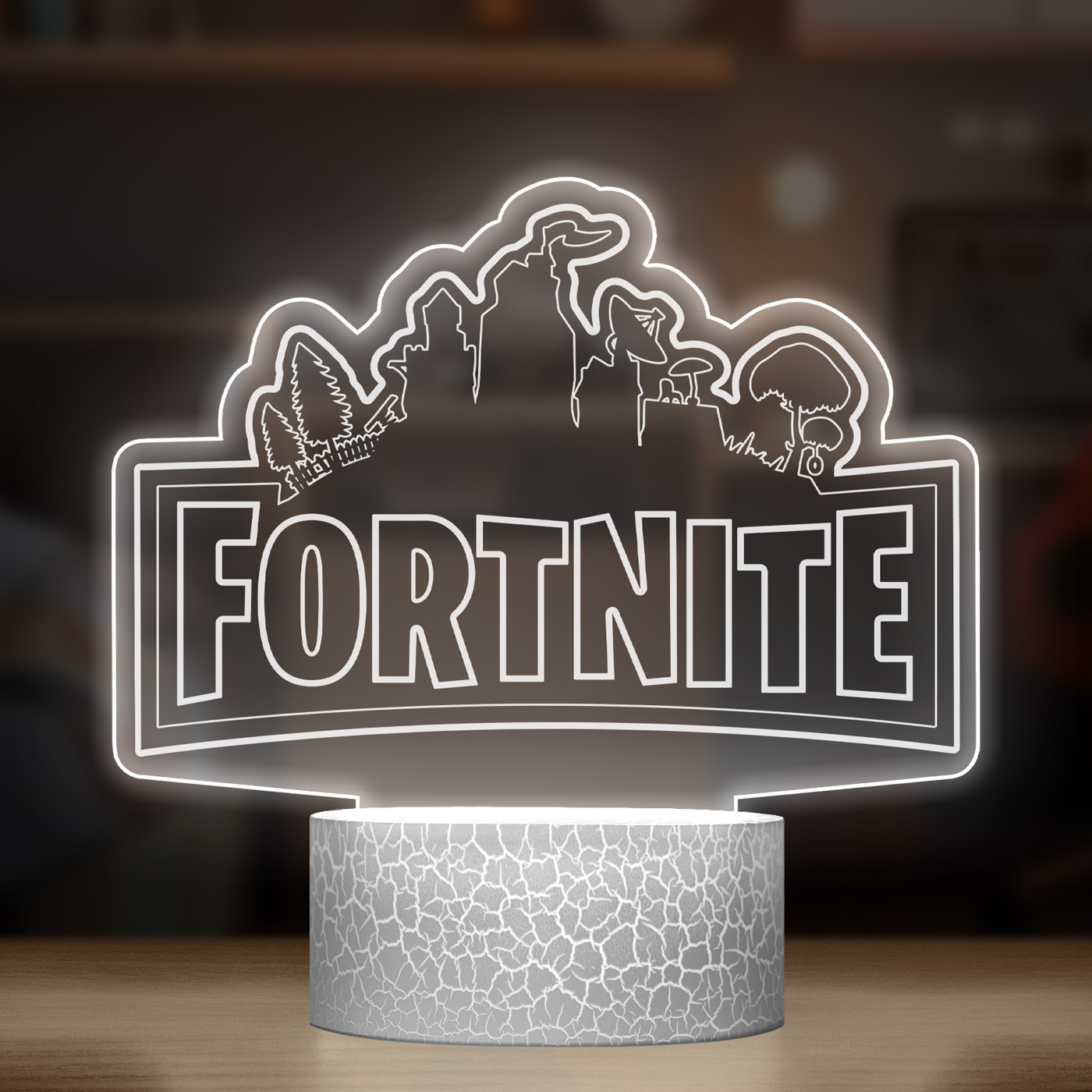 Lampe LED 3D avec impression Fortnite