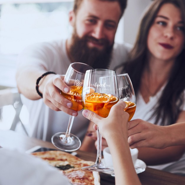 Verre Aperol Spritz avec gravure pour elle  pour anniversaire