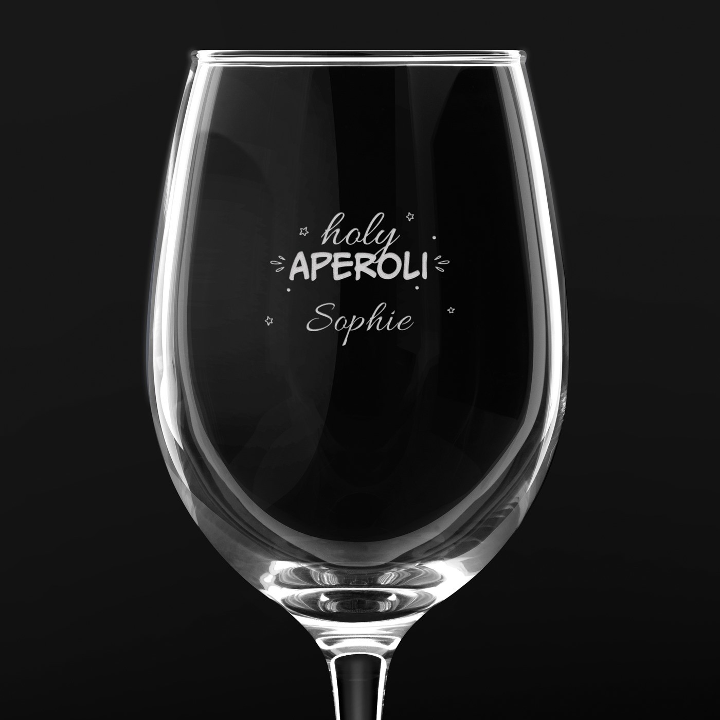 Verre Aperol Spritz avec gravure pour proche pour une fête importante