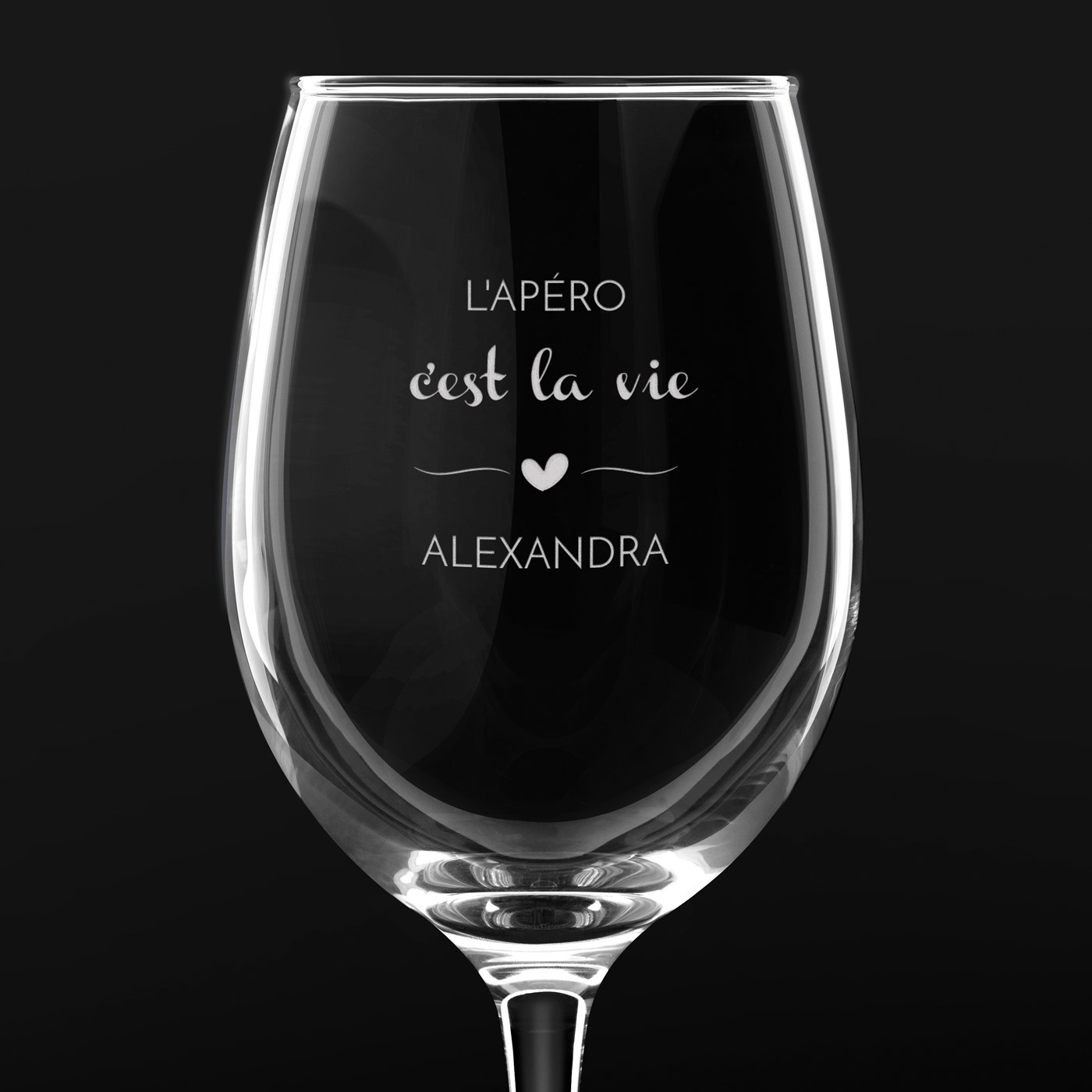 Verre Aperol Spritz avec gravure pour femme