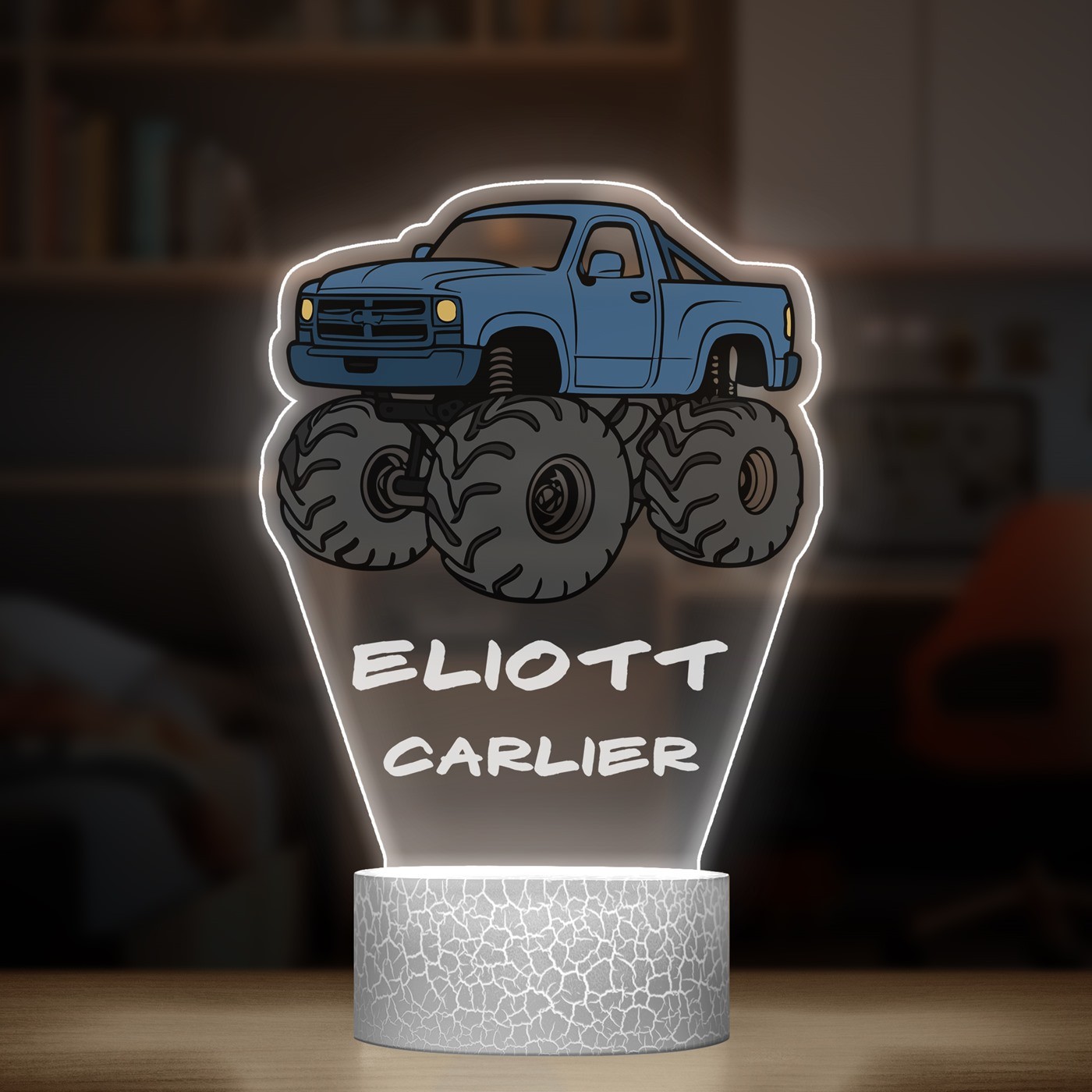Lampe LED 3D avec impression Monster Truck