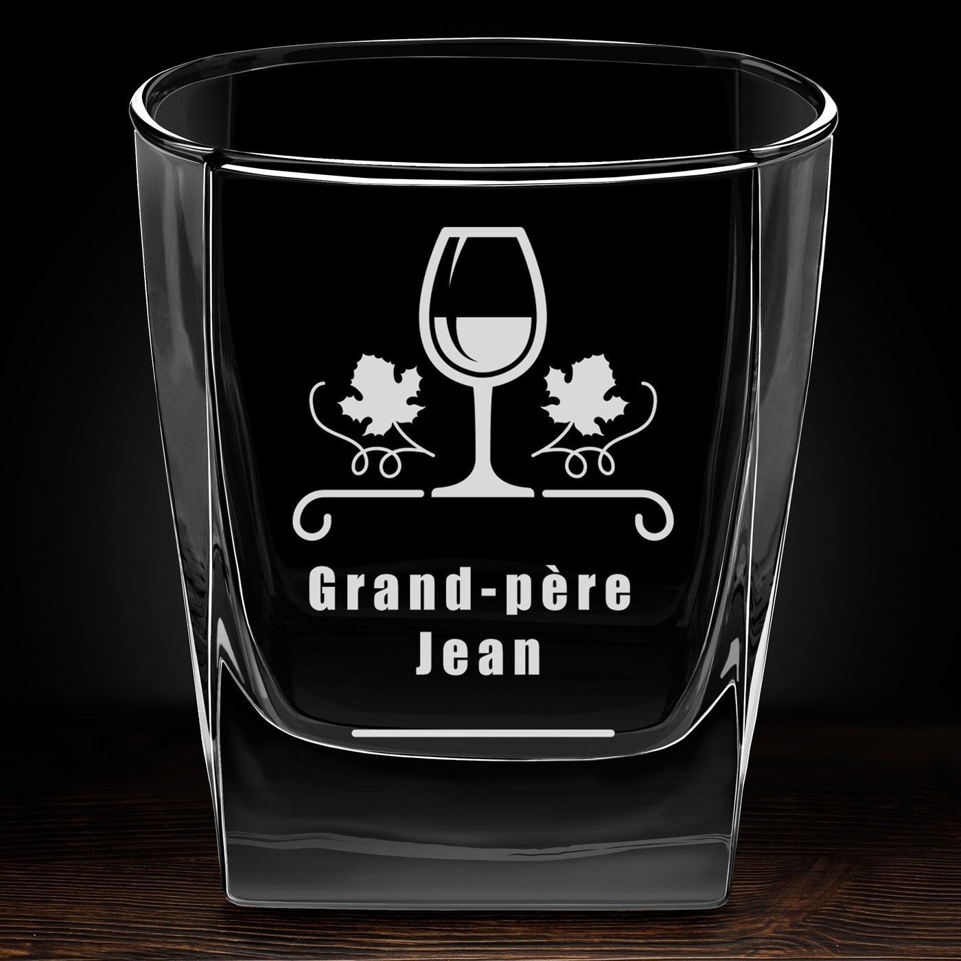 6 verres à whisky avec gravure pour anniversaire grand-père