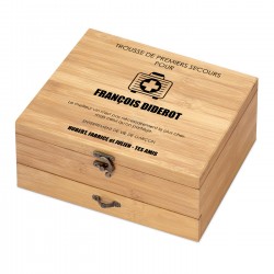 Ensemble d'accessoires pour vin avec coffret en bois de bambou personnalisé pour un ami pour l'enterrement de vie de garçon