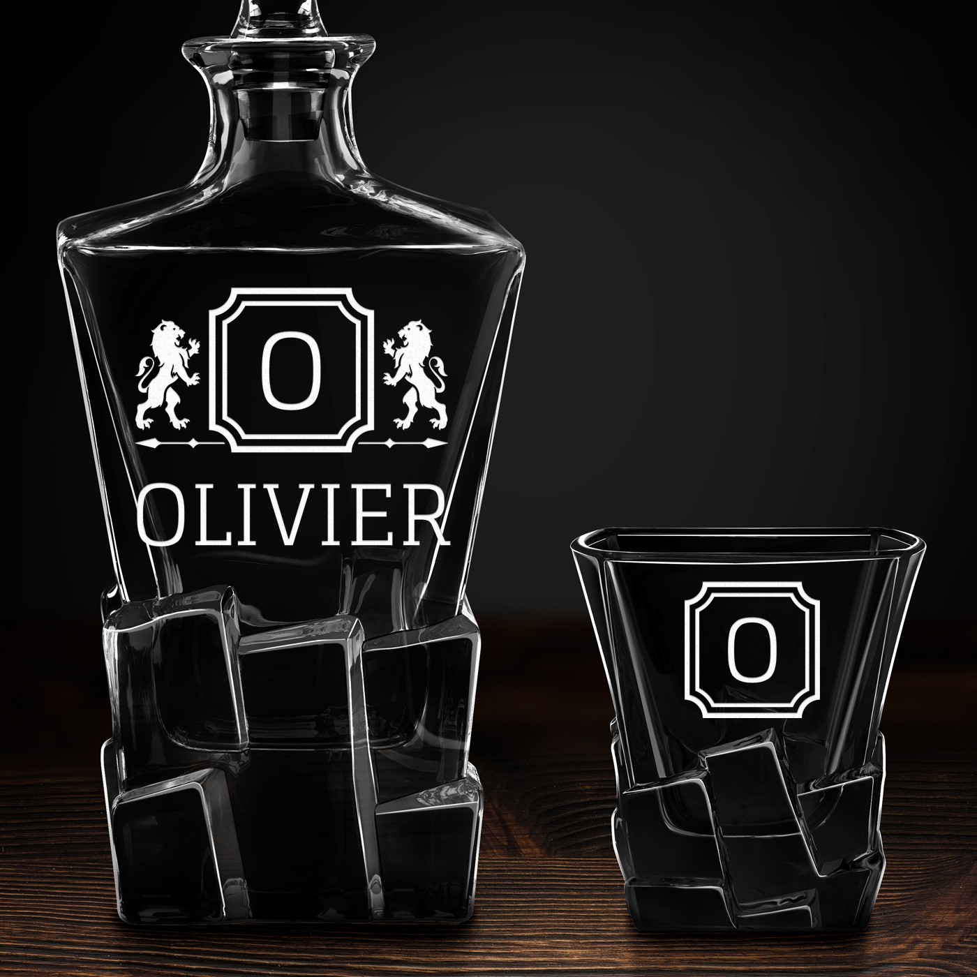 Carafe à whisky Ice Blink et 2 verres avec gravure pour l'anniversaire d'un jeune homme
