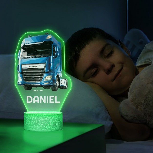 Lampe LED 3D avec impression camion DAF XF