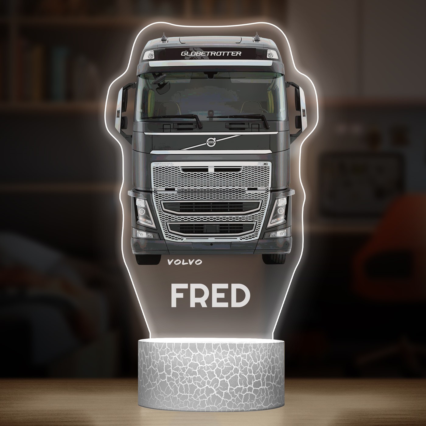 Lampe LED 3D avec impression camion Volvo