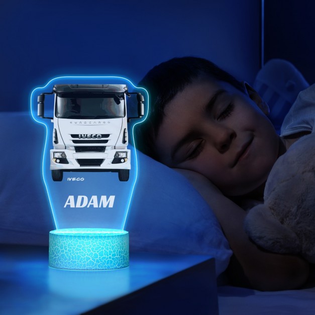 Lampe LED 3D avec impression camion Iveco