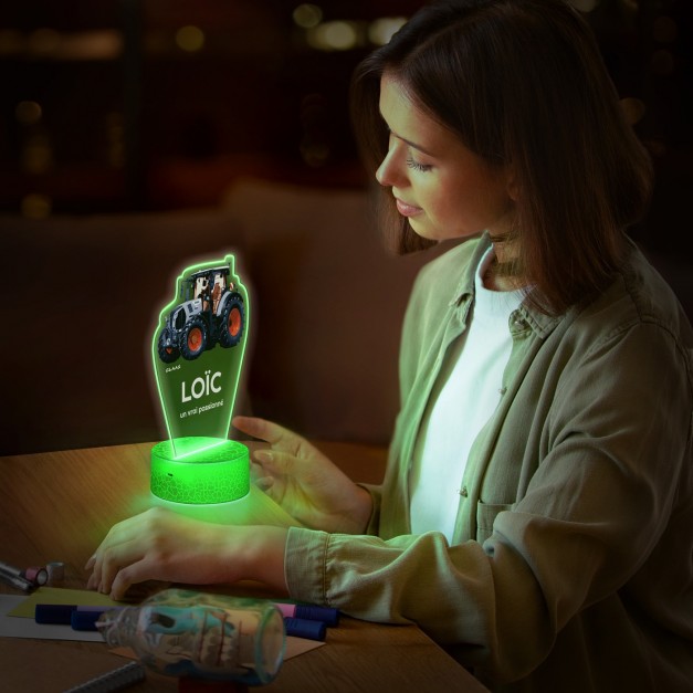Lampe LED 3D avec impression tracteur