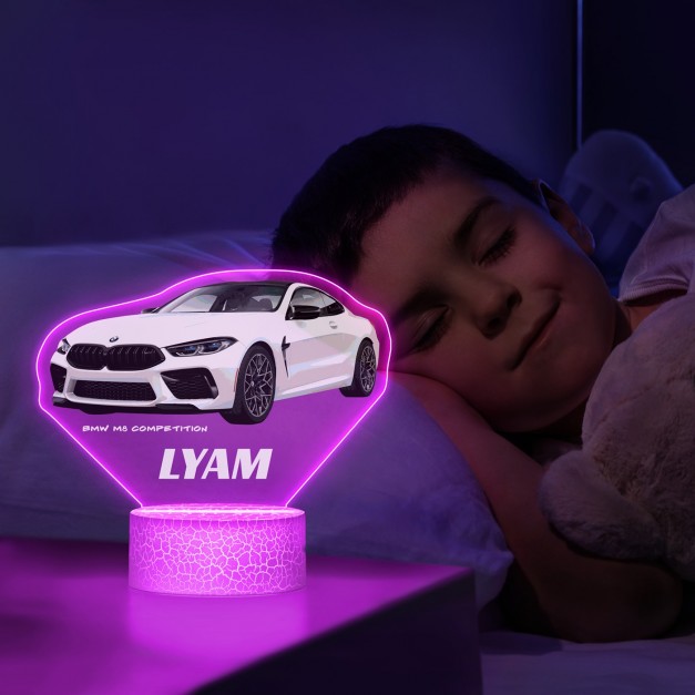 Lampe LED 3D avec impression BMW
