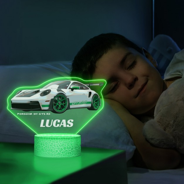 Lampe LED 3D avec impression Porsche  