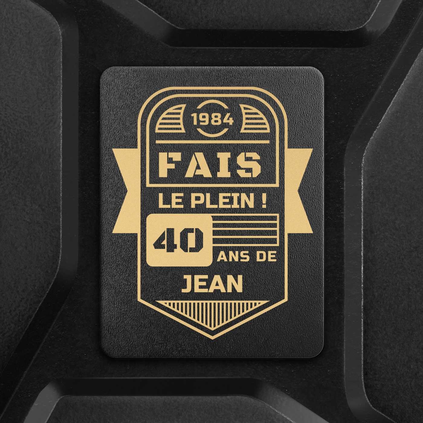 Jerrycan Minibar avec gravure pour homme 40e anniversaire