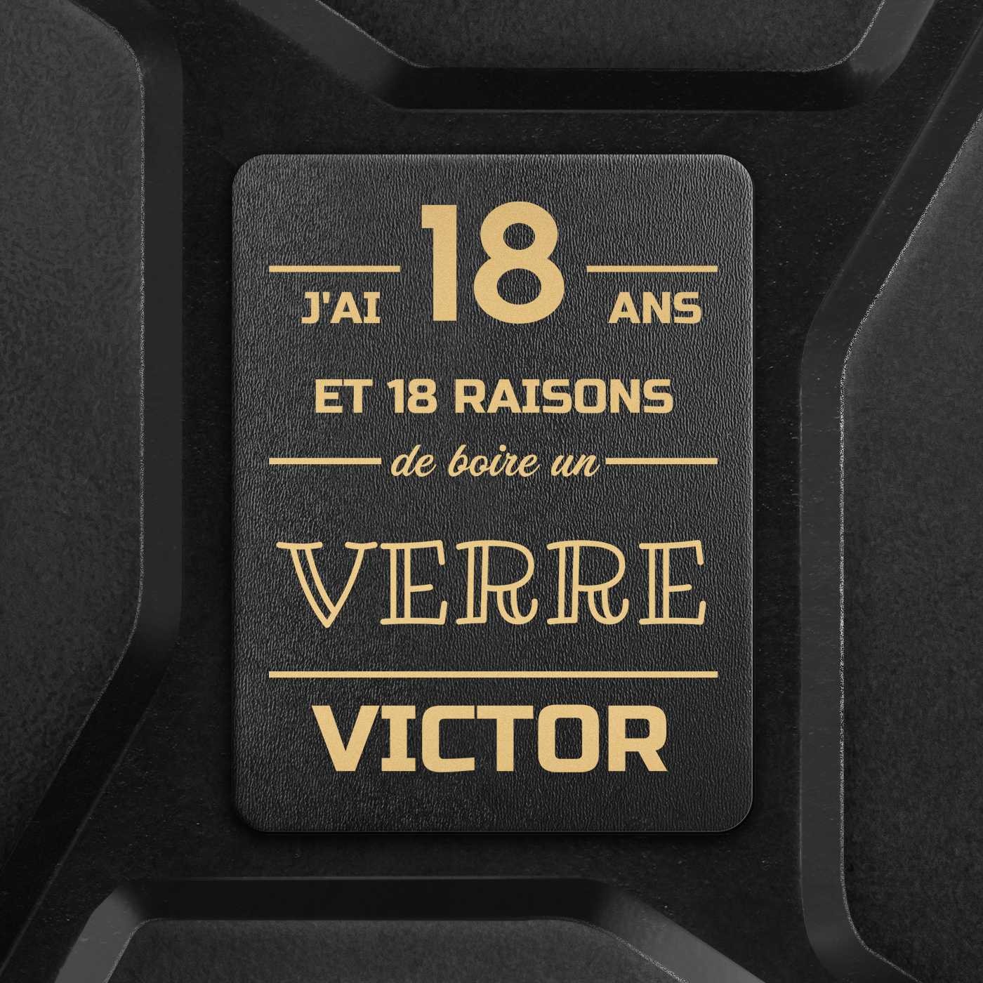 Jerrycan Minibar avec gravure pour lui pour ses 18 ans