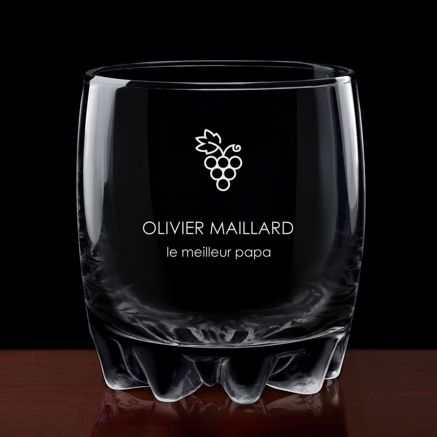 6 verres Sylvana avec gravure pour le meilleur papa