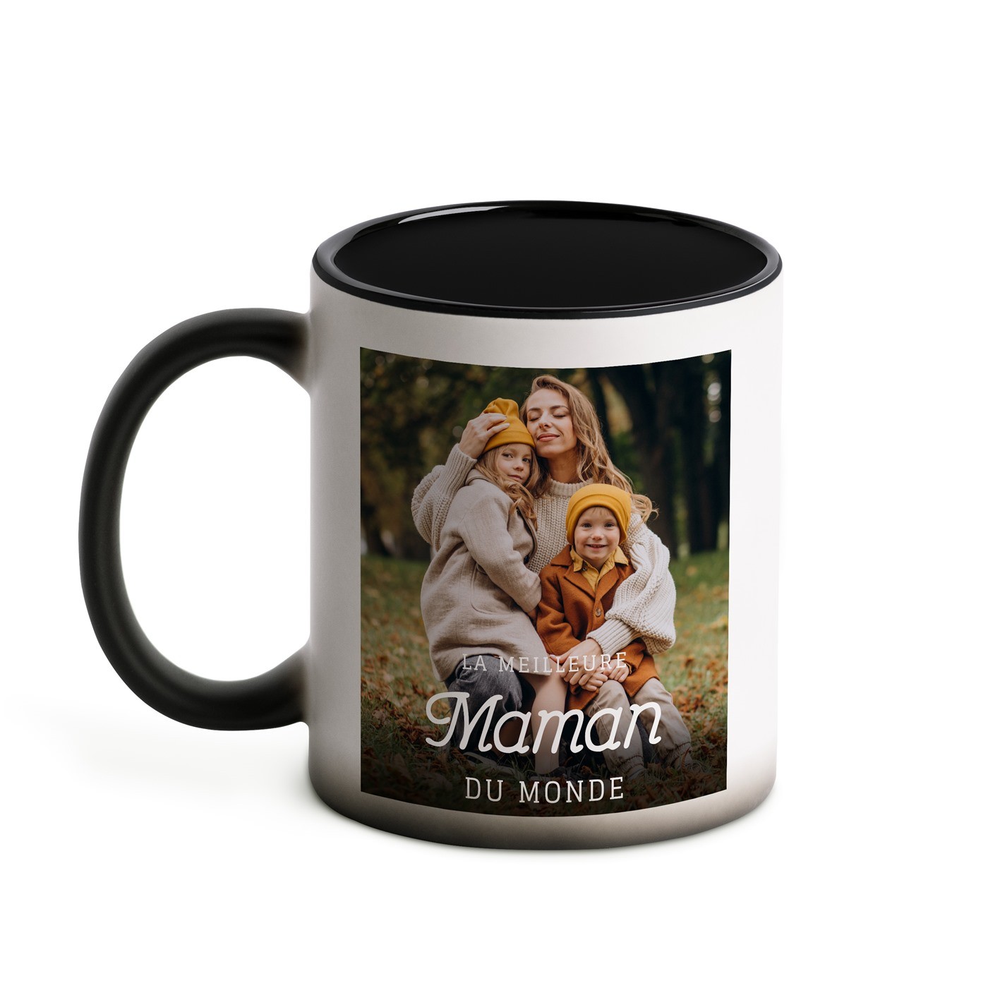 Tasse magique avec impression magique noir et blanc pour maman fête des Mères