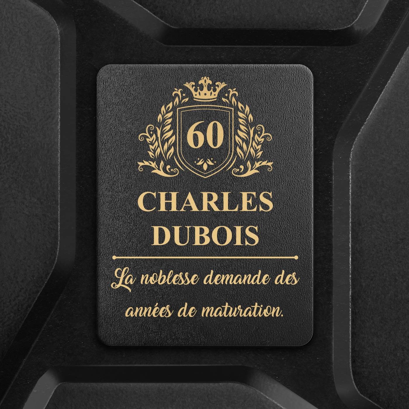 Jerrycan Mini Bar avec accessoires et gravure pour gentleman pour 60 ans