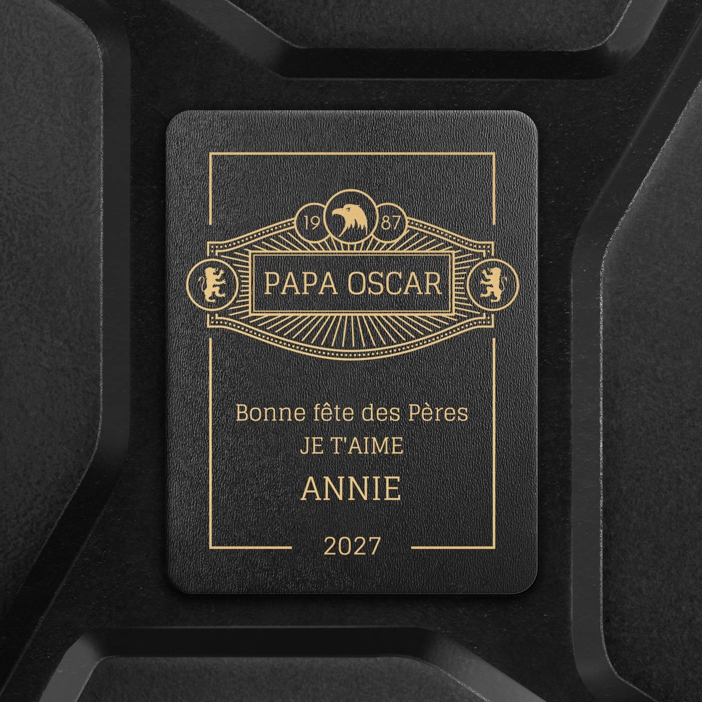 Jerrycan Mini Bar avec accessoires et gravure pour papa pour la fête des pères