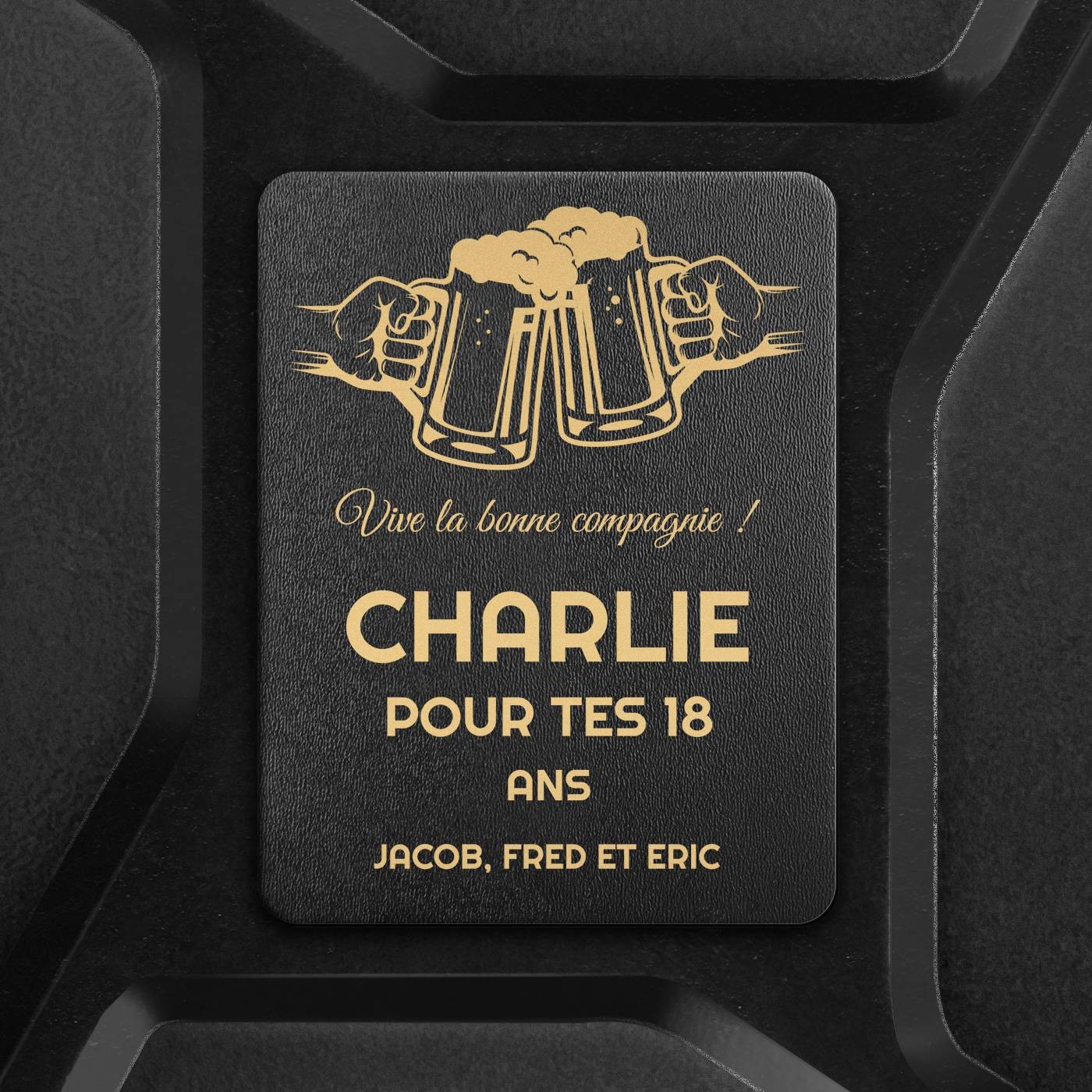 Jerrycan Mini Bar avec accessoires et gravure pour homme pour ses 18 ans