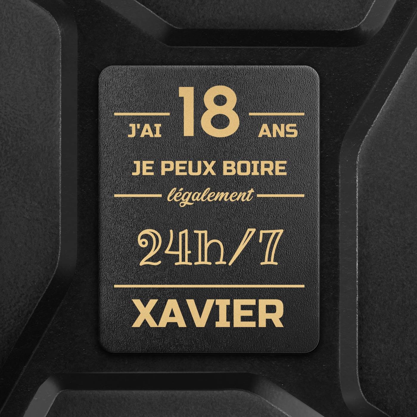 Jerrycan Mini Bar avec accessoires et gravure pour lui pour ses 18 ans