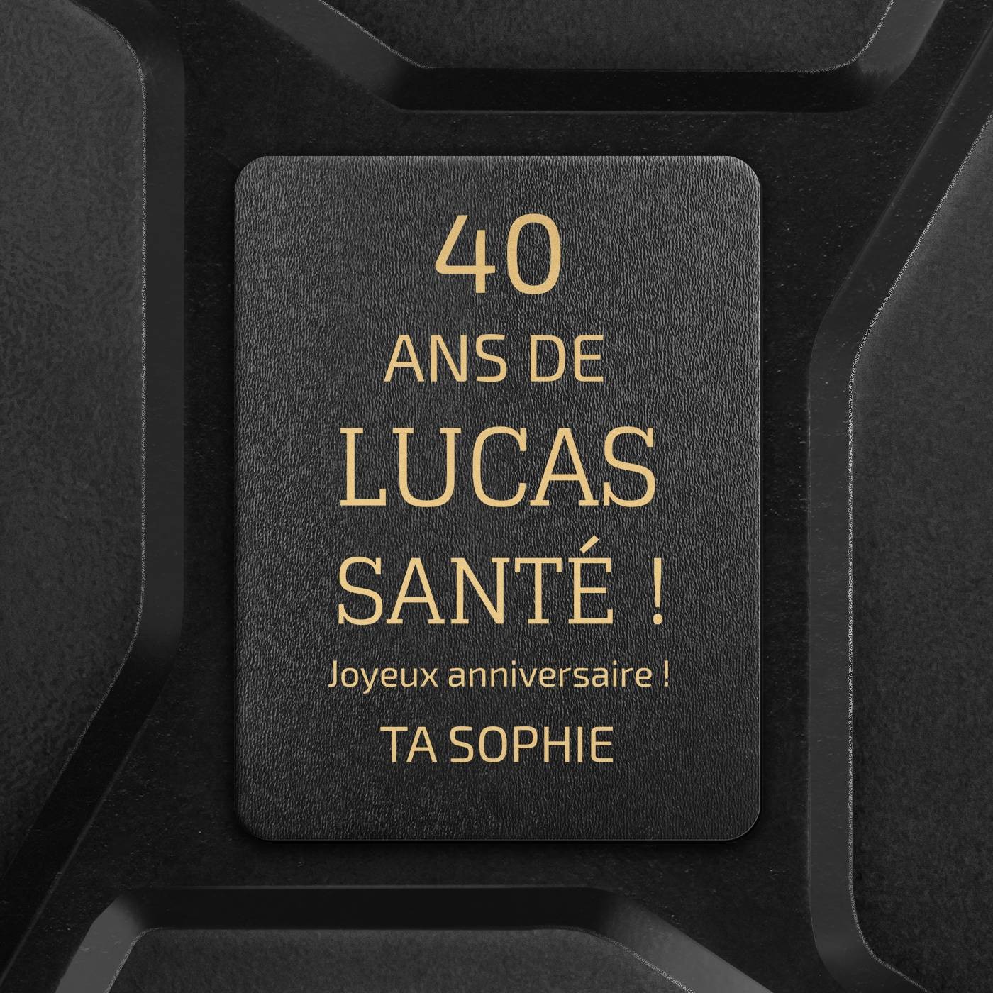 Jerrycan Mini Bar avec accessoires et gravure pour ami pour ses 40 ans