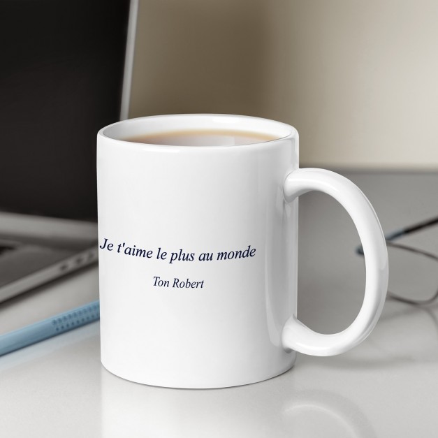 Mug blanc en céramique avec photo pour femme epouse anniversaire