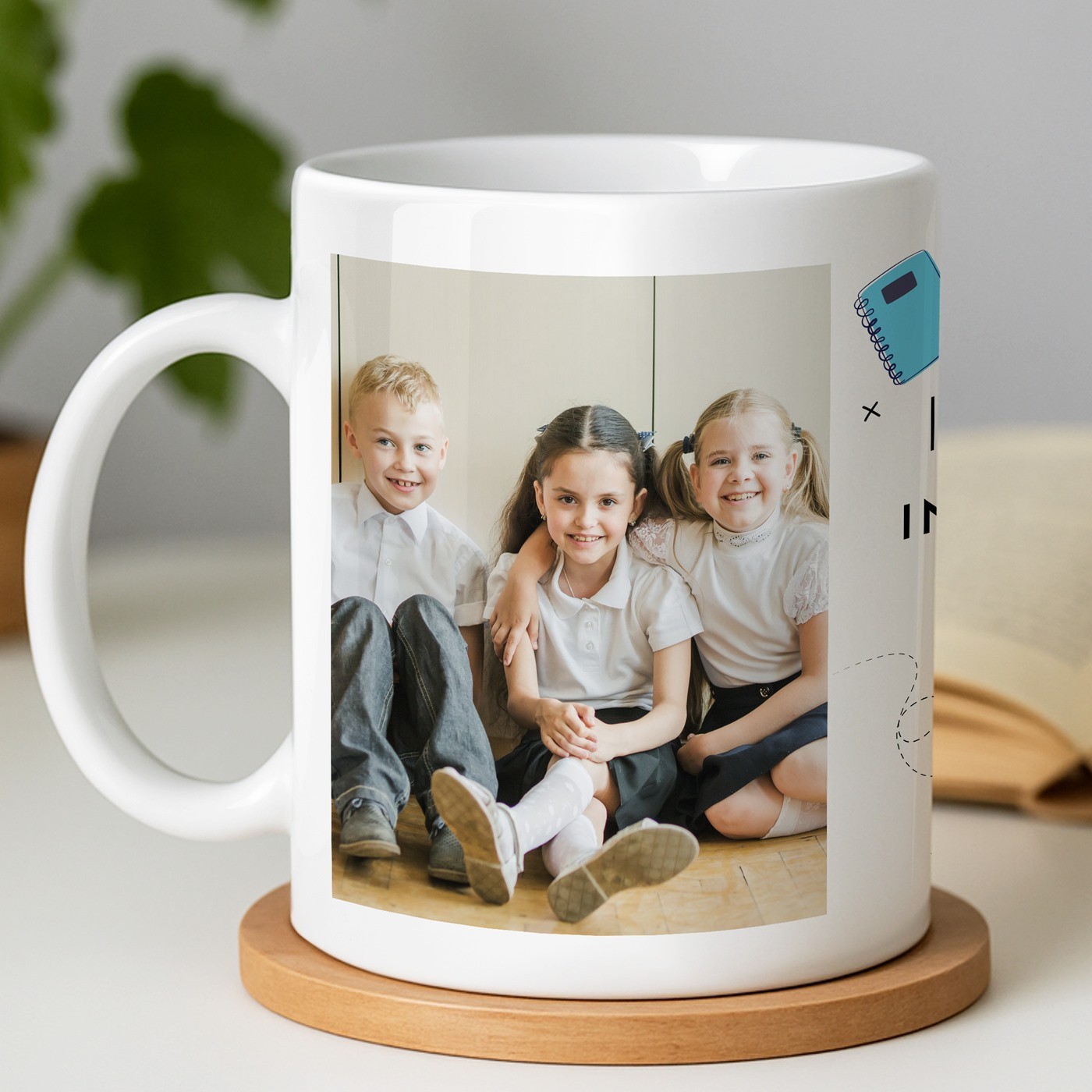 Mug blanc en céramique avec impression pour elle femme enseignante