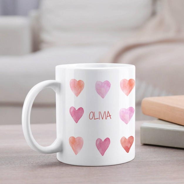 Mug blanc en céramique avec impression pour elle femme saint valentin