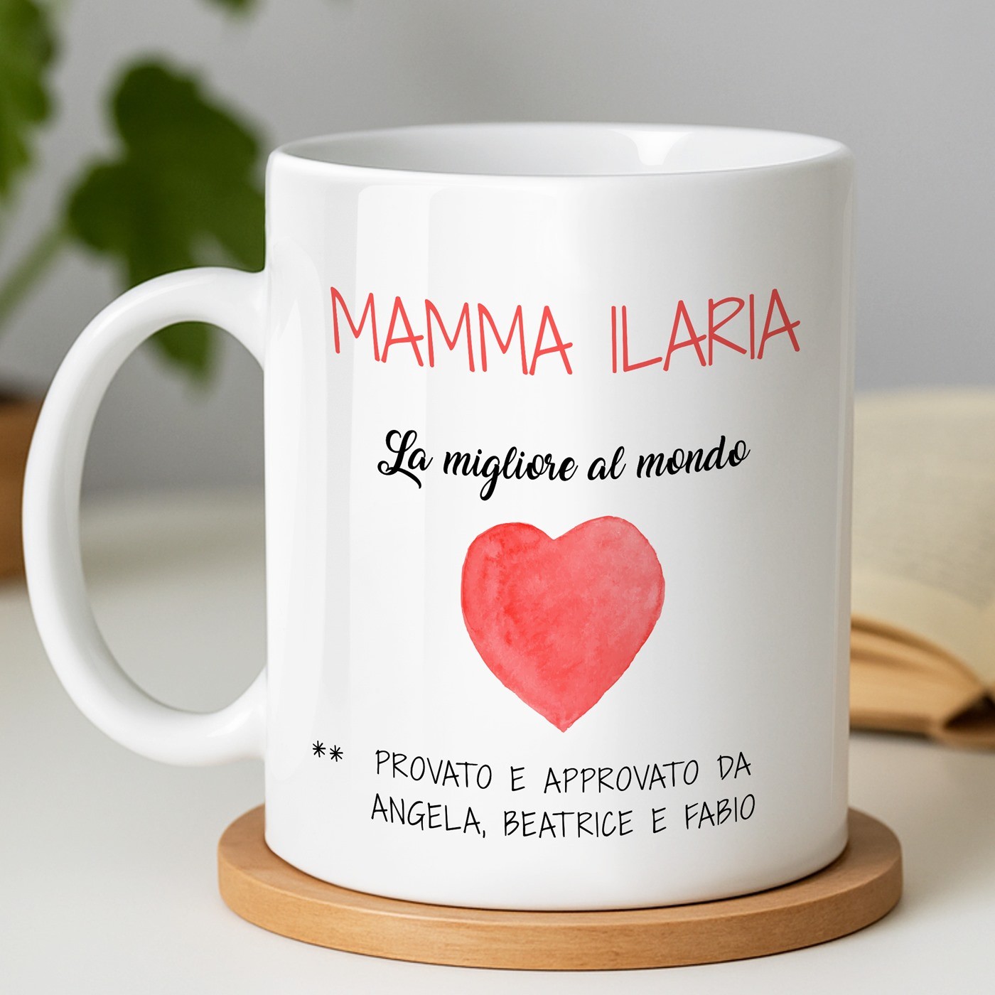 Mug blanc en céramique avec impression pour elle maman fête des mères