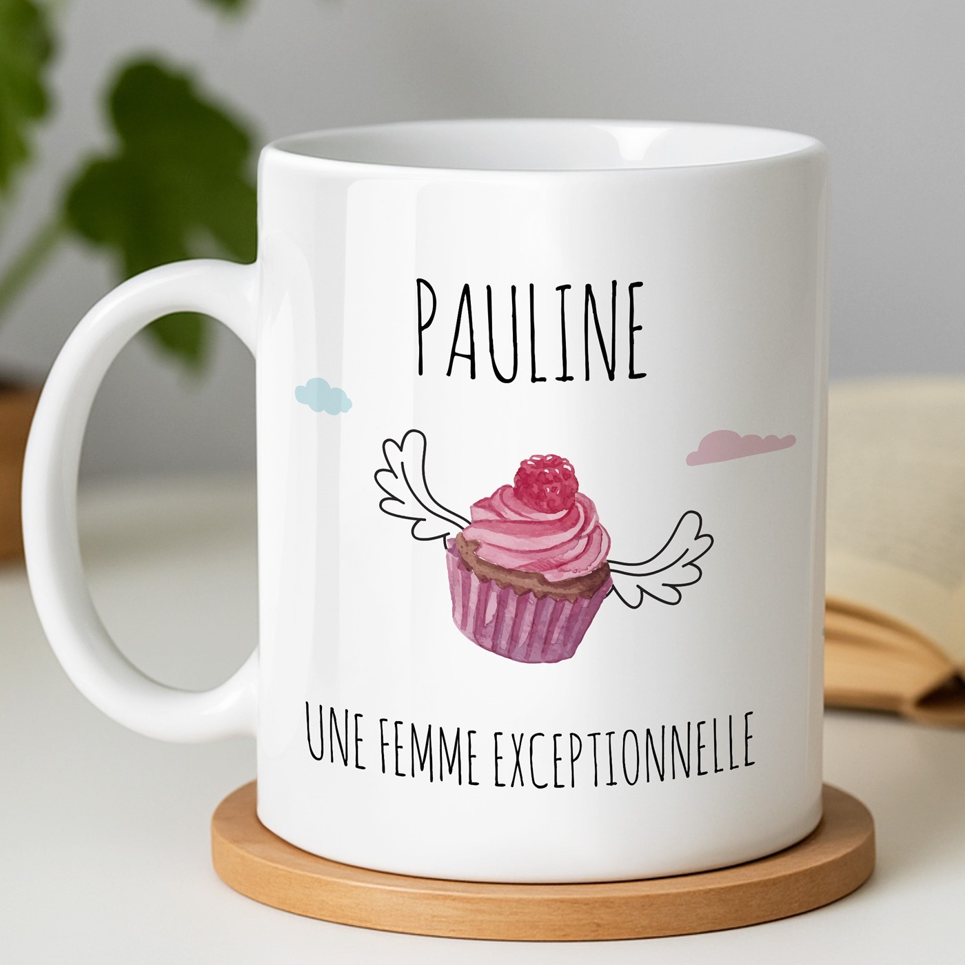 Mug blanc en céramique avec impression pour elle amie anniversaire