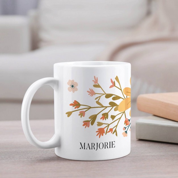 Mug blanc en céramique avec impression pour elle maman anniversaire