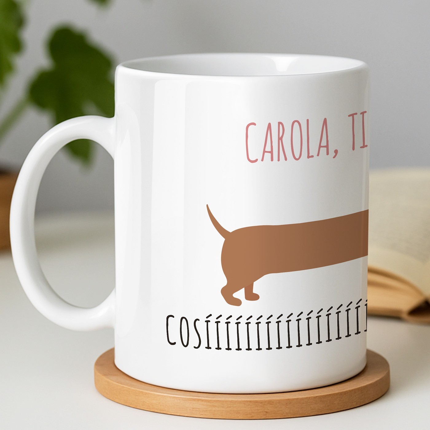 Mug blanc en céramique avec impression pour petite copine anniversaire