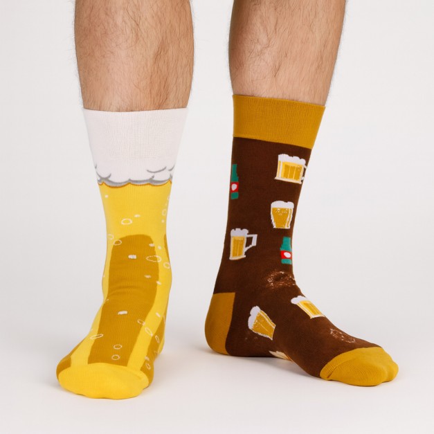 Chaussettes à motif bière, taille 38-42