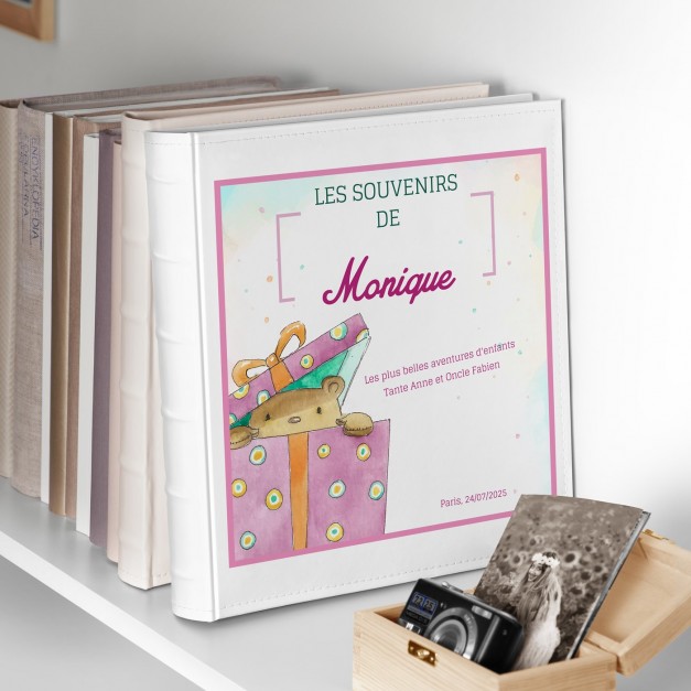 Album photo avec personnalisation pour l'anniversaire d'une nièce