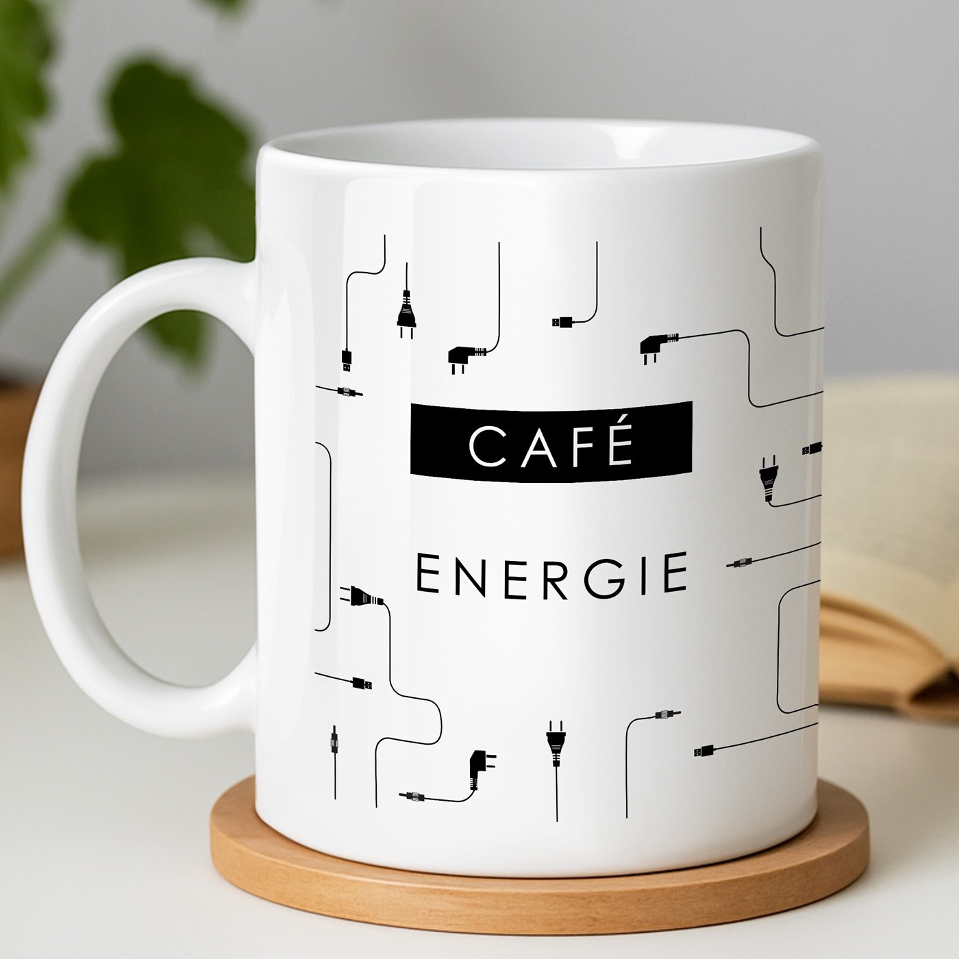 Mug blanc en céramique avec impression pour lui informaticien anniversaire