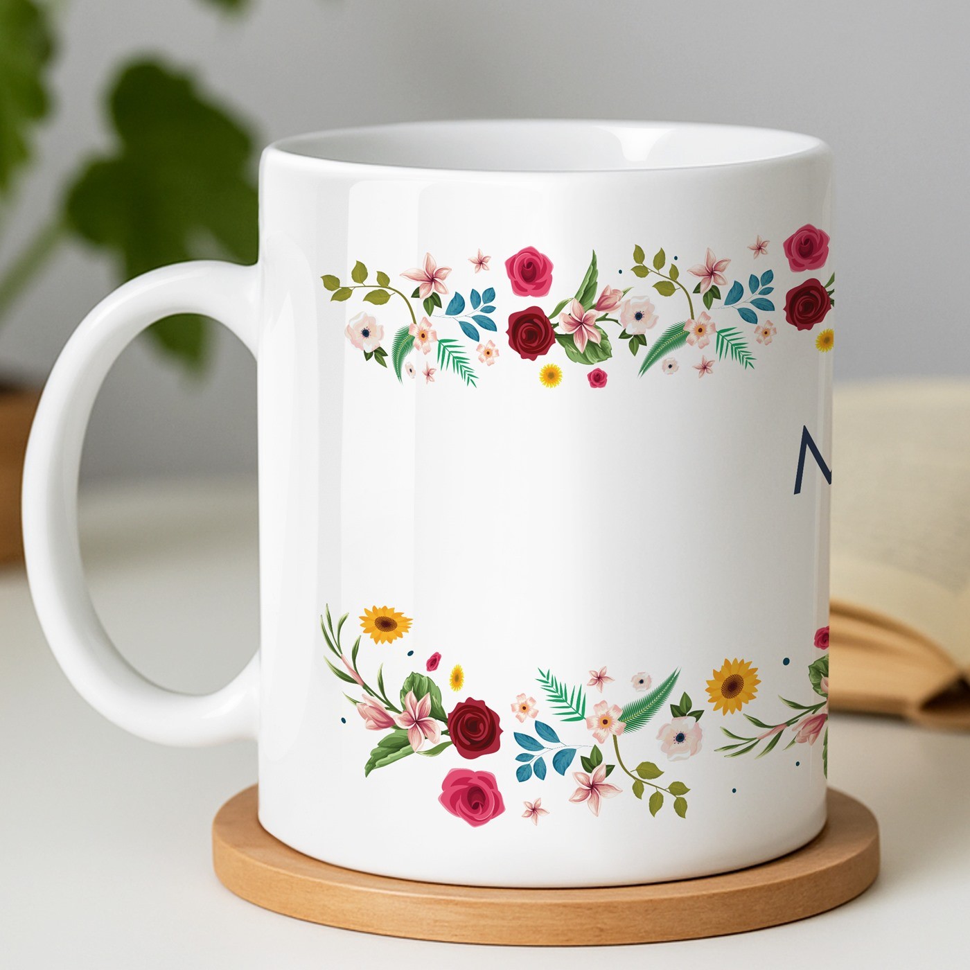 Mug blanc en céramique avec impression pour meilleure amie remerciement