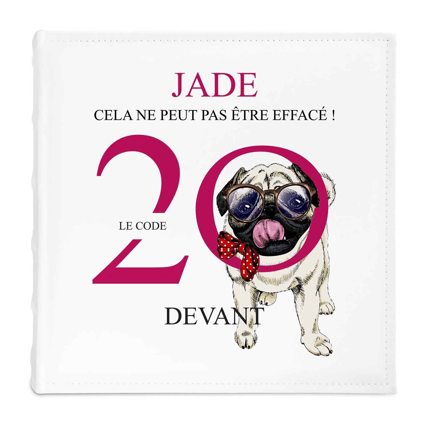Album photo avec personnalisation pour une copine pour ses 20 ans